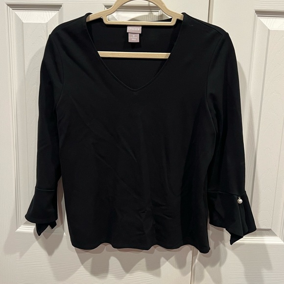Chico's Tops - Chico’s black dressy blouse